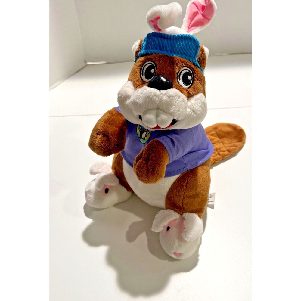 Buc-ee's Easter Beaver Bunny slippers and Ears 2024 2" Plush Forget the eggs